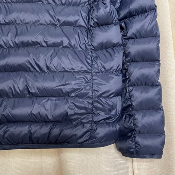 Eddie Bauer EB650 Down Puffer Jacket Navy Blue Full Zip Packable Mens Size Large - Picture 9 of 12
